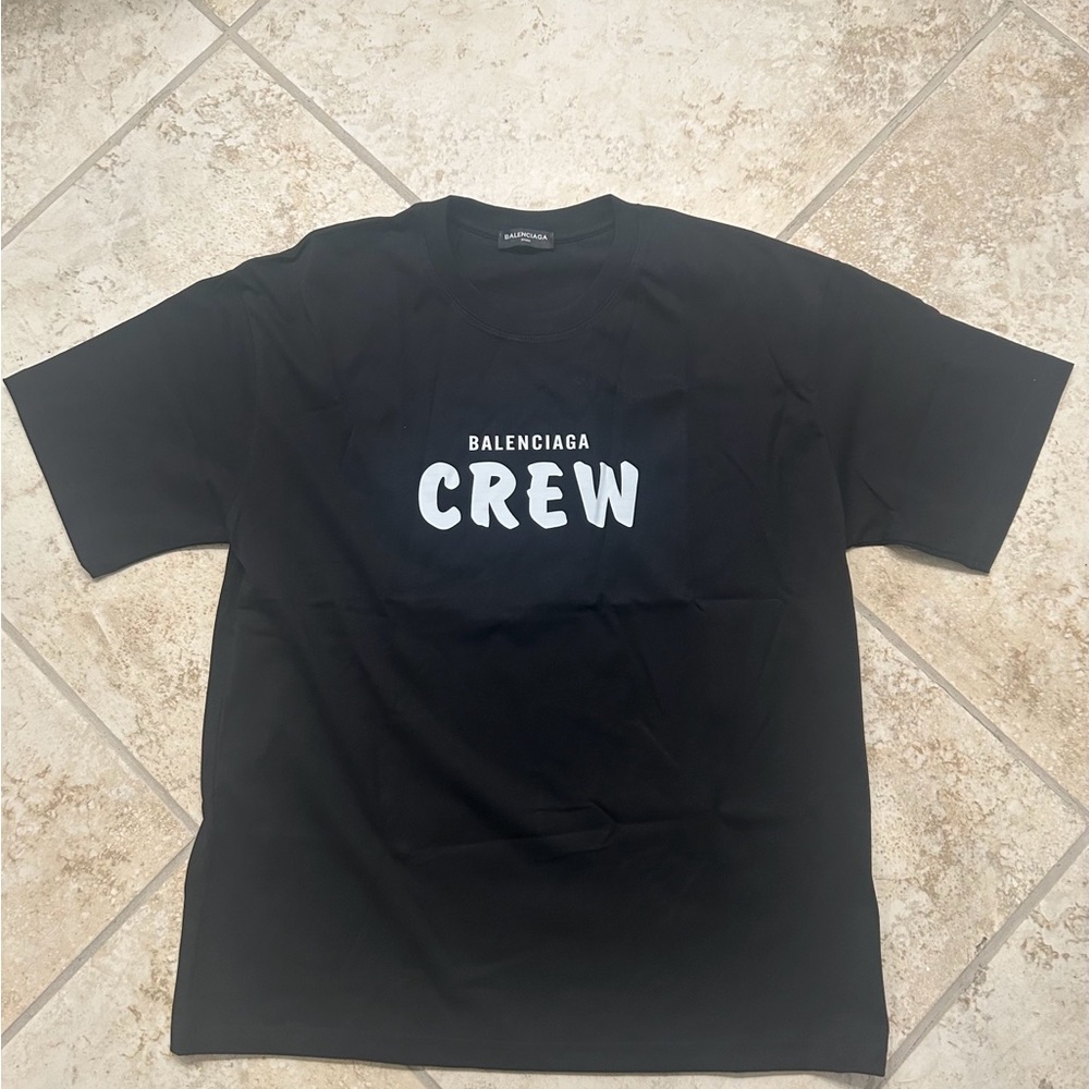 Balenciaga Black Crew T-Shirt Size XL